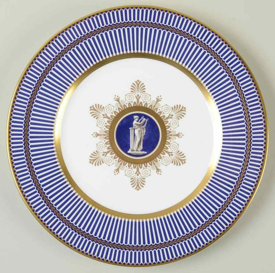 Anthemion Blue Accent Luncheon Salad Plate by Wedgwood-1
