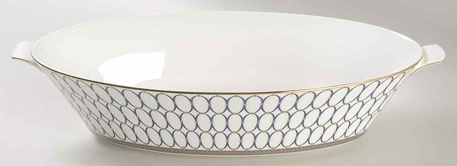 Renaissance Gold 11" Oval Vegetable Bowl by Wedgwood-1