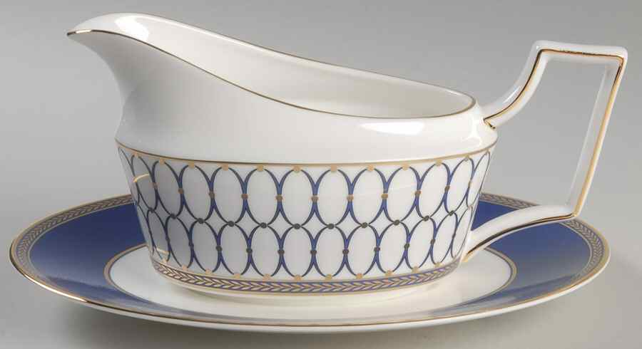 Renaissance Gold Gravy Boat & Underplate by Wedgwood-1