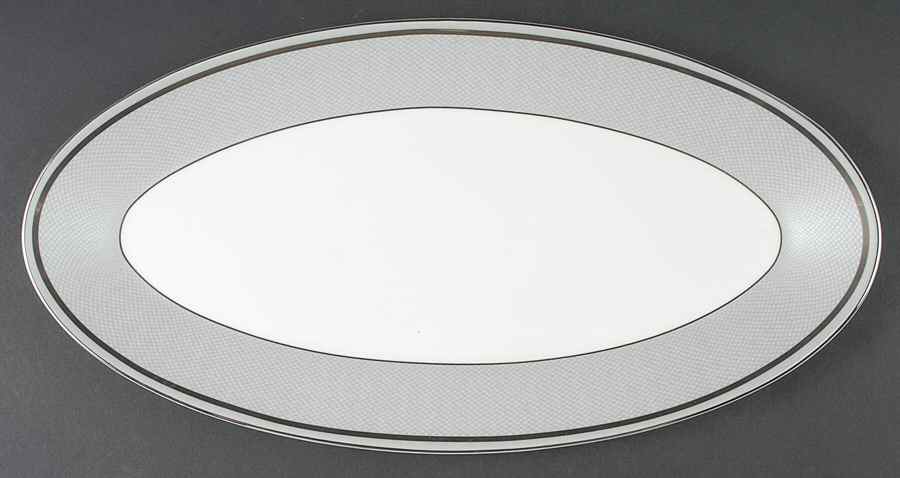 Jasper Conran Tulle 16" Oval Serving Platter by Wedgwood-1