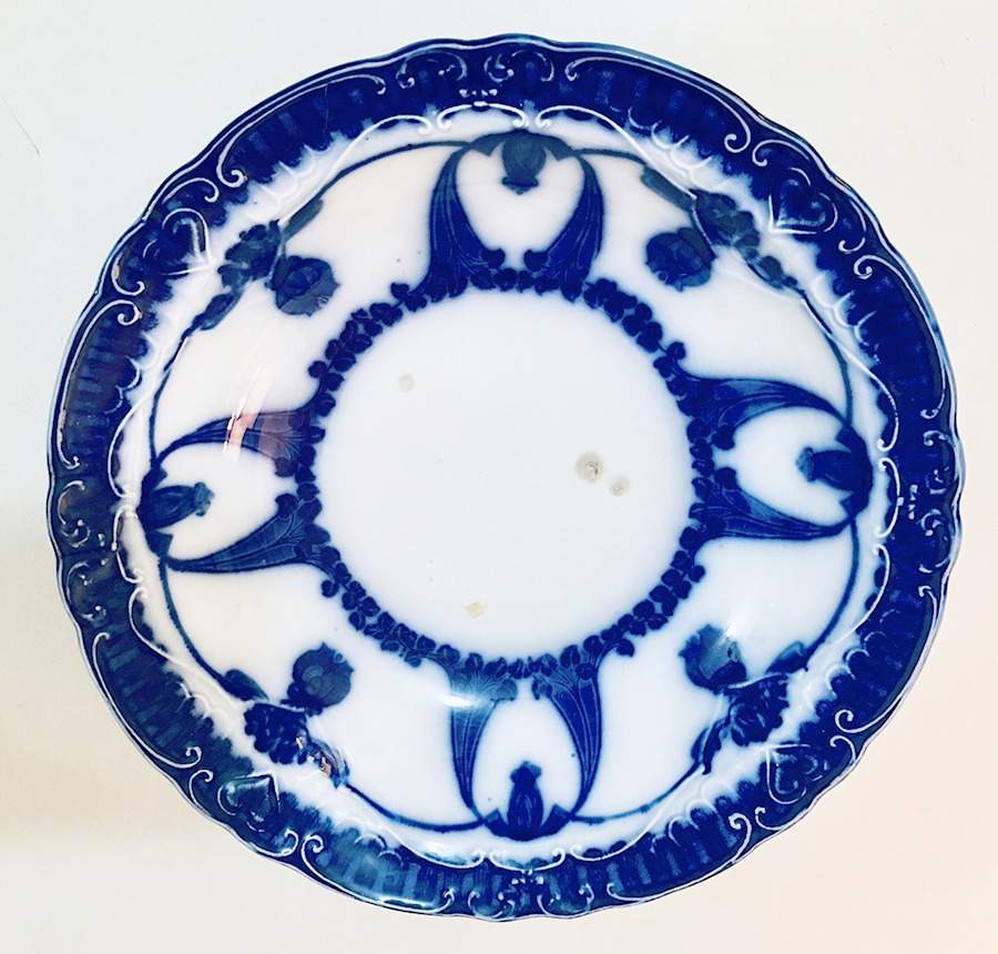 Caronia Flow Blue Dinner Plate by Wood & Sons-1