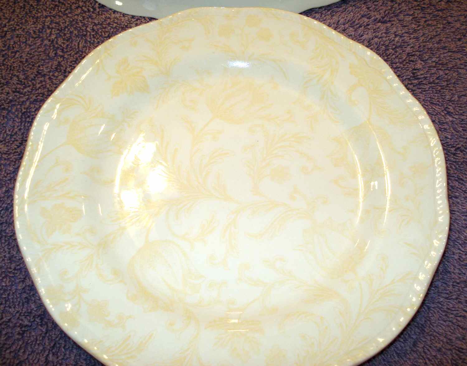 Damask Dinner Plate by Wood & Sons-1