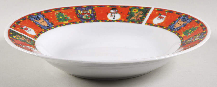 Happy Holidays Soup/Cereal Bowl by Wcl-1