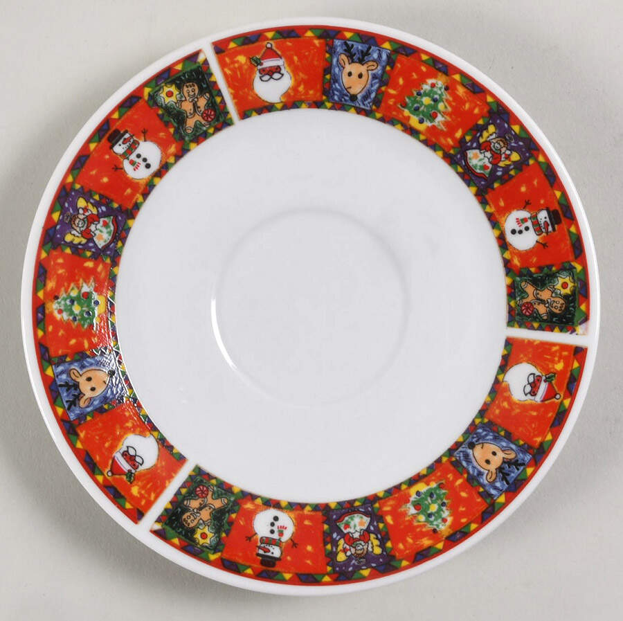Happy Holidays Saucer by Wcl-1