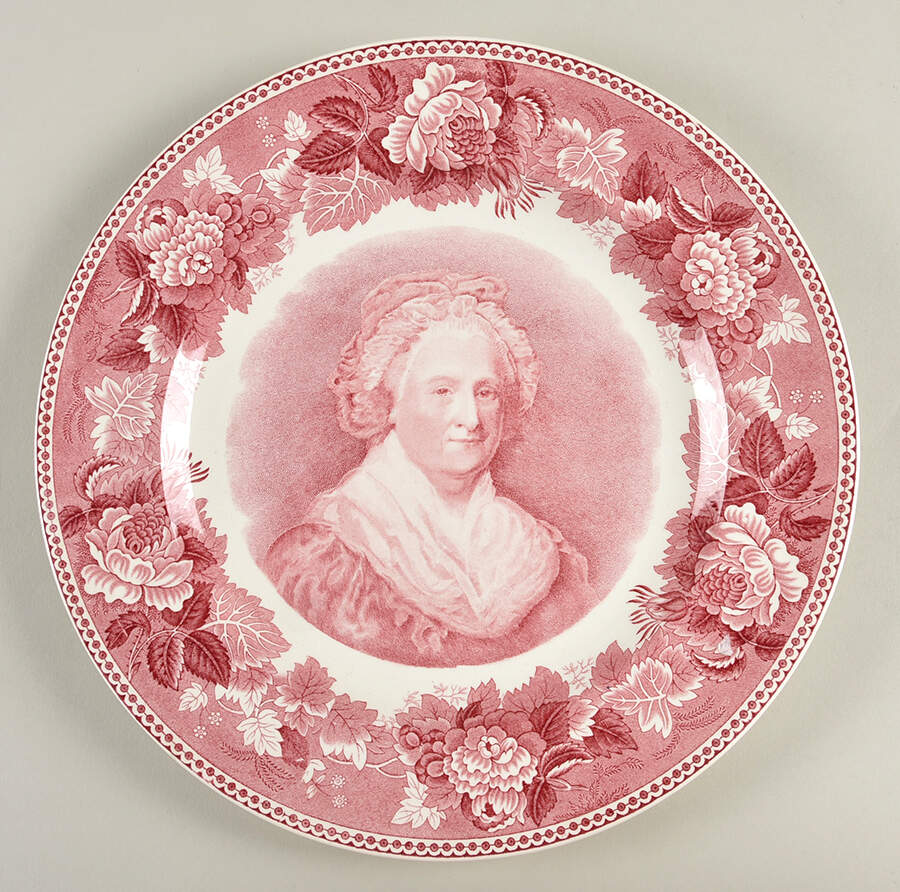 Washington Bicentennial Plates Pink Dinner Plate by Wedgwood-1