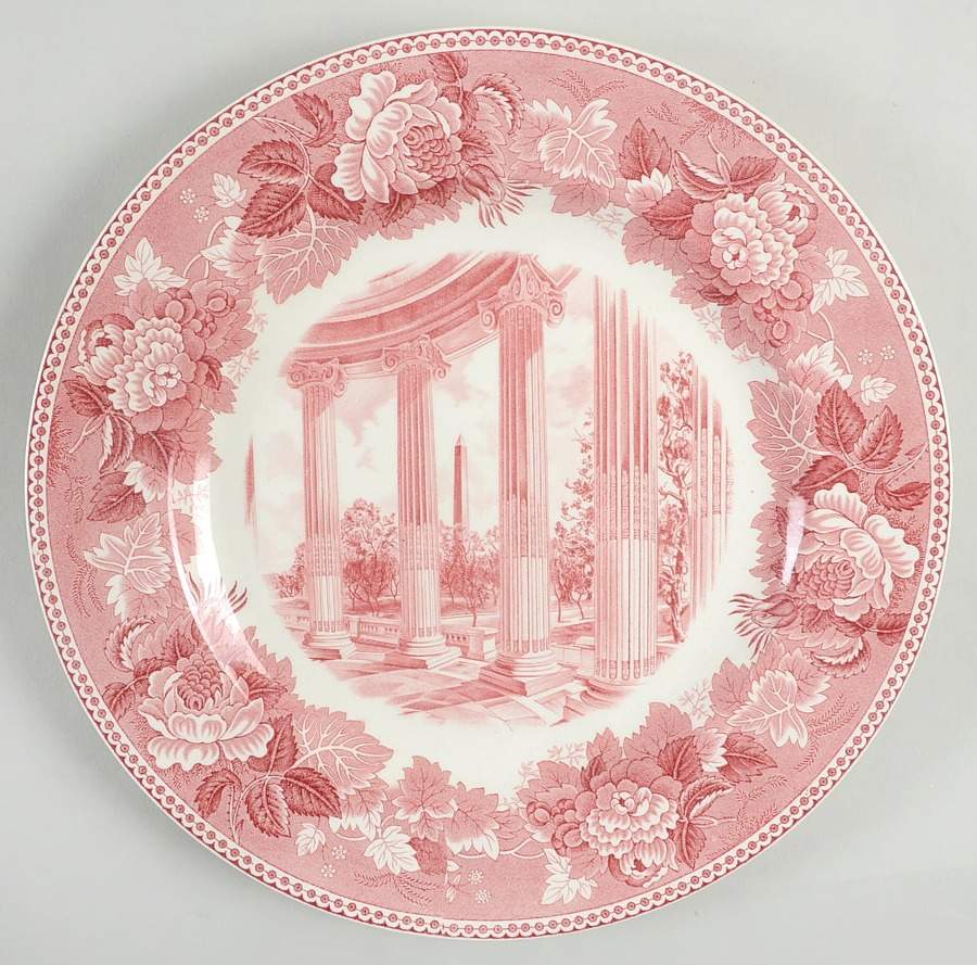 Washington Bicentennial Plates Pink Dinner Plate by Wedgwood-1