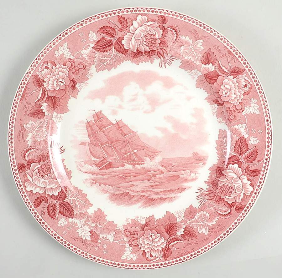 Washington Bicentennial Plates Pink Dinner Plate by Wedgwood-1