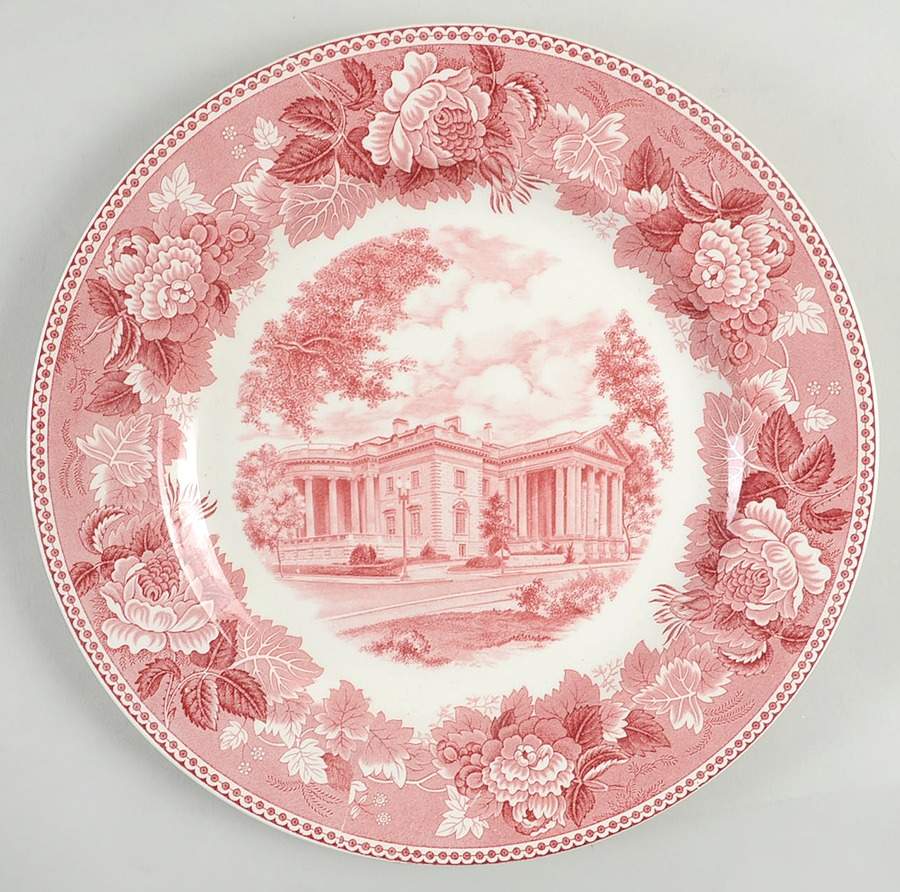 Washington Bicentennial Plates Pink Dinner Plate by Wedgwood-1