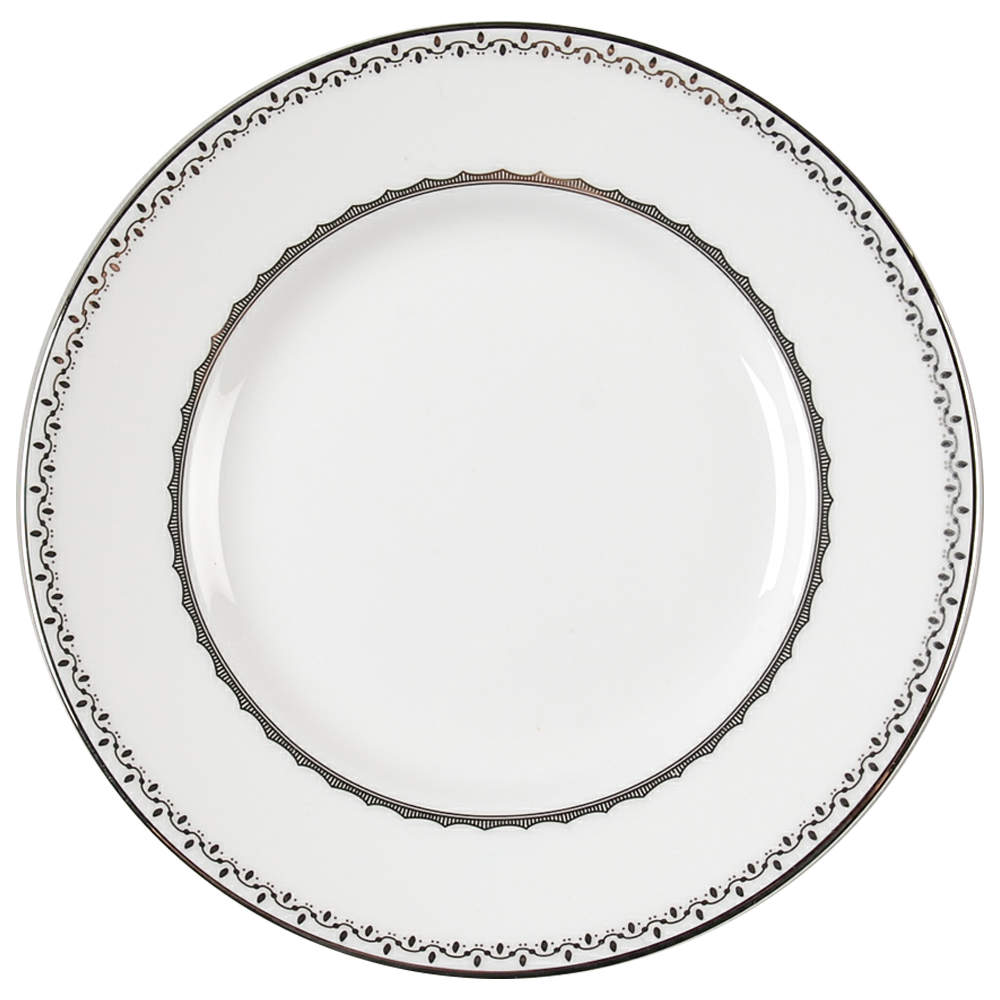 French Knot (Platinum Trim) Bread & Butter Plate by Wedgwood-1