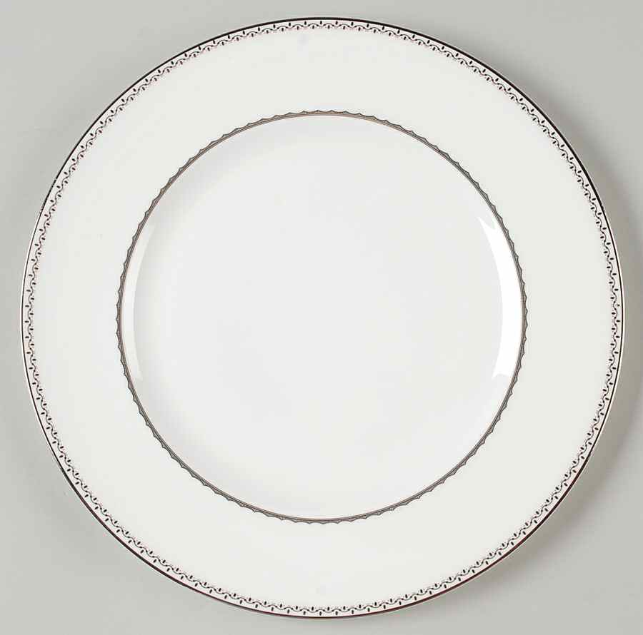 French Knot (Platinum Trim) Dinner Plate by Wedgwood-1