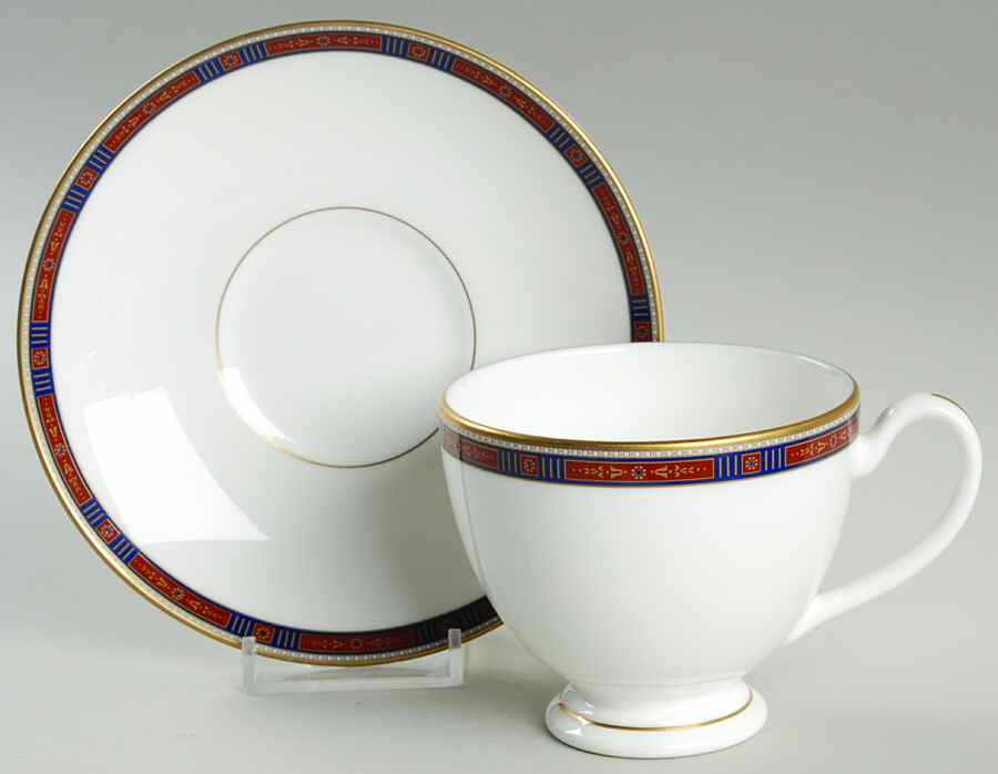 Wicklow Footed Cup & Saucer Set by Waterford China-1