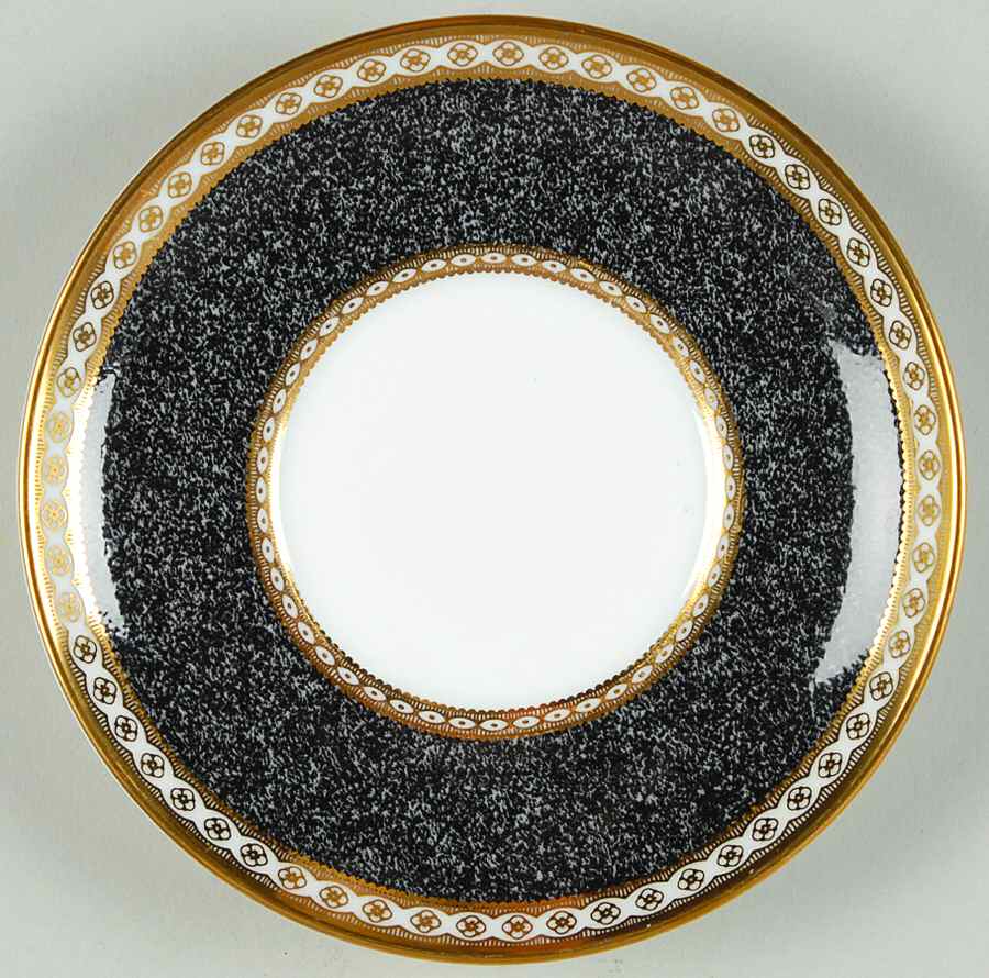 Ulander Powder Black Saucer by Wedgwood-1