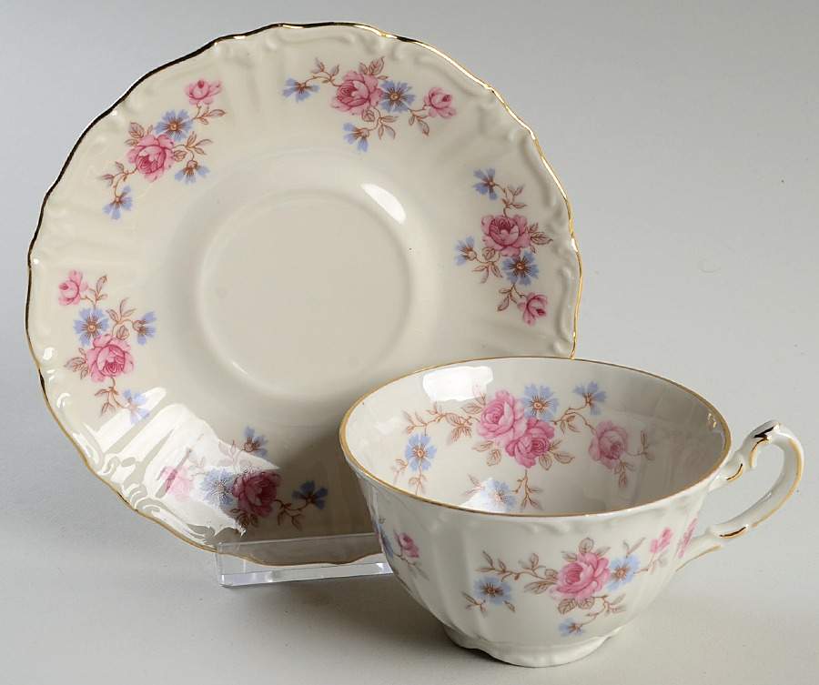 WIG1047 Footed Cup & Saucer Set by Winterling - Bavaria-1
