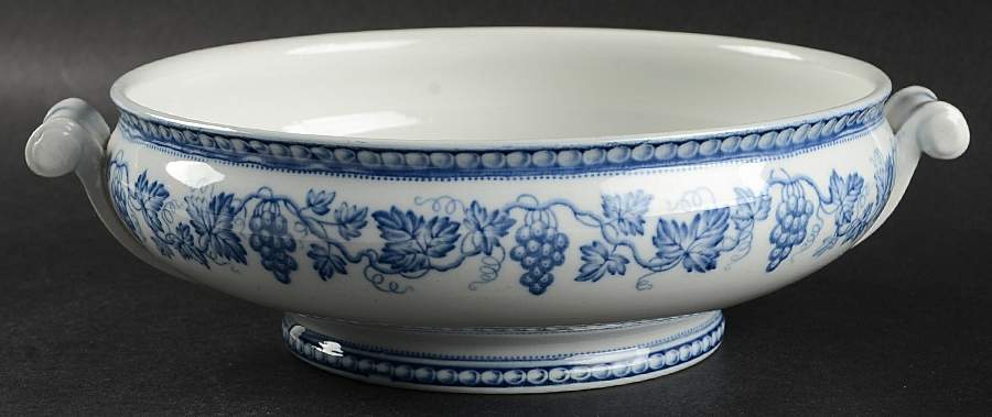 Vintage Blue Round Vegetable No Lid by Wedgwood-1