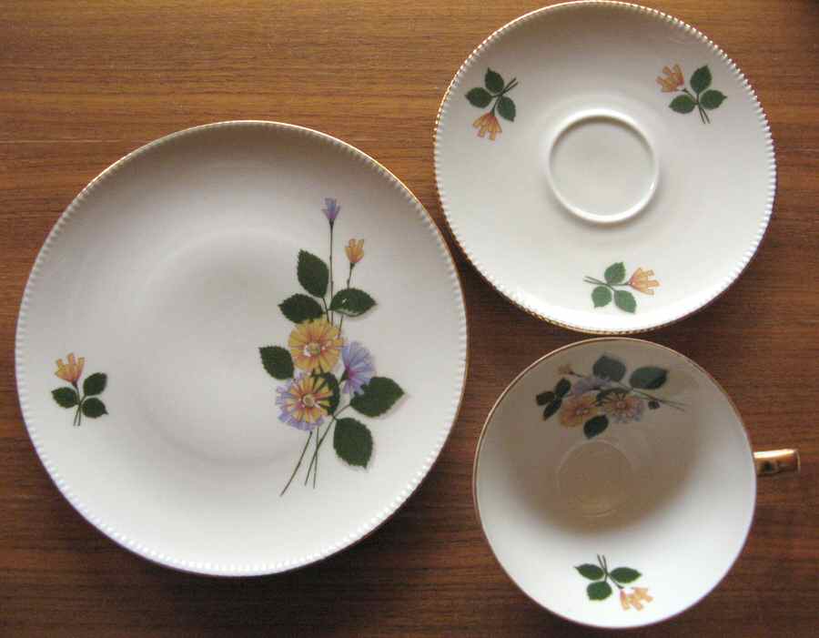 WIG1048 Footed Cup & Saucer Set by Winterling - Bavaria-1