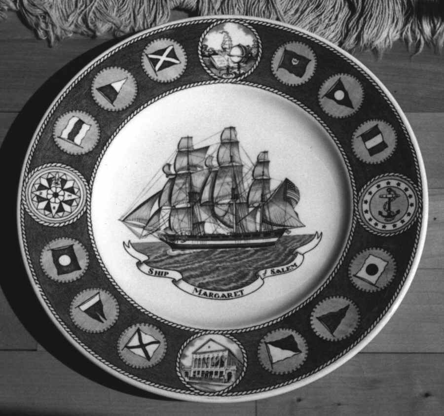 Peabody Museum (Gray) Dinner Plate by Wedgwood-1