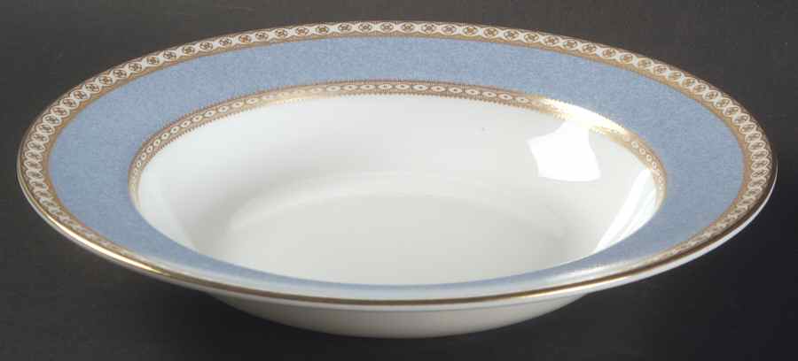 Ulander Powder Pale Blue Rim Soup Bowl by Wedgwood-1