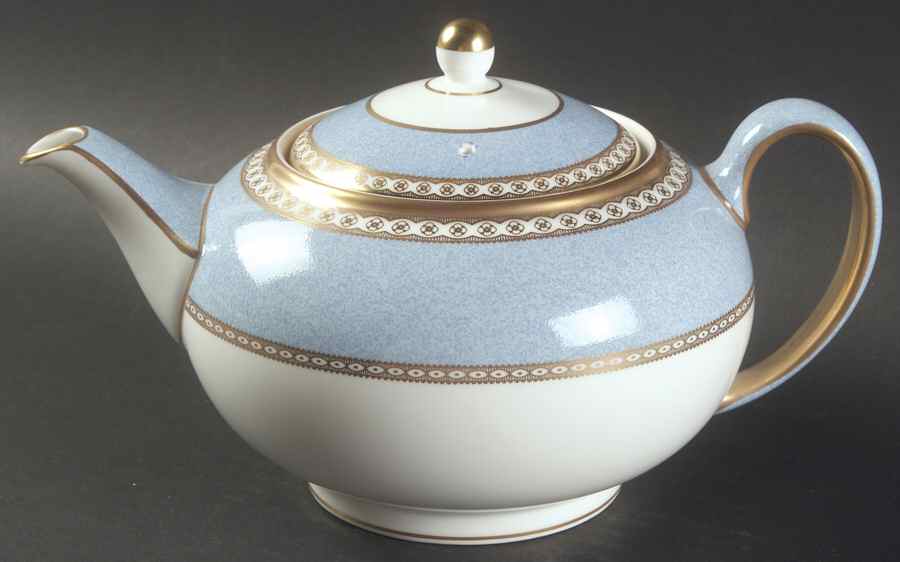 Ulander Powder Pale Blue Teapot & Lid by Wedgwood-1