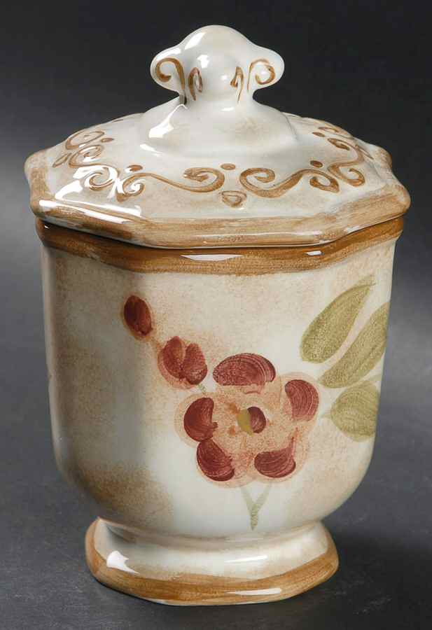 Orchid Garden Sugar Bowl & Lid by Whole Home-1