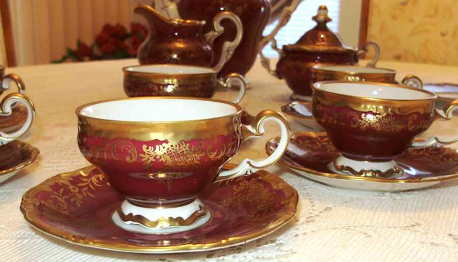 WEI97 Footed Cup & Saucer Set by Weimar-1