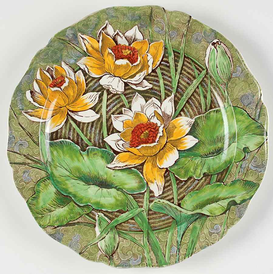 Water Lily Green Multicolor Dinner Plate by Wedgwood-1
