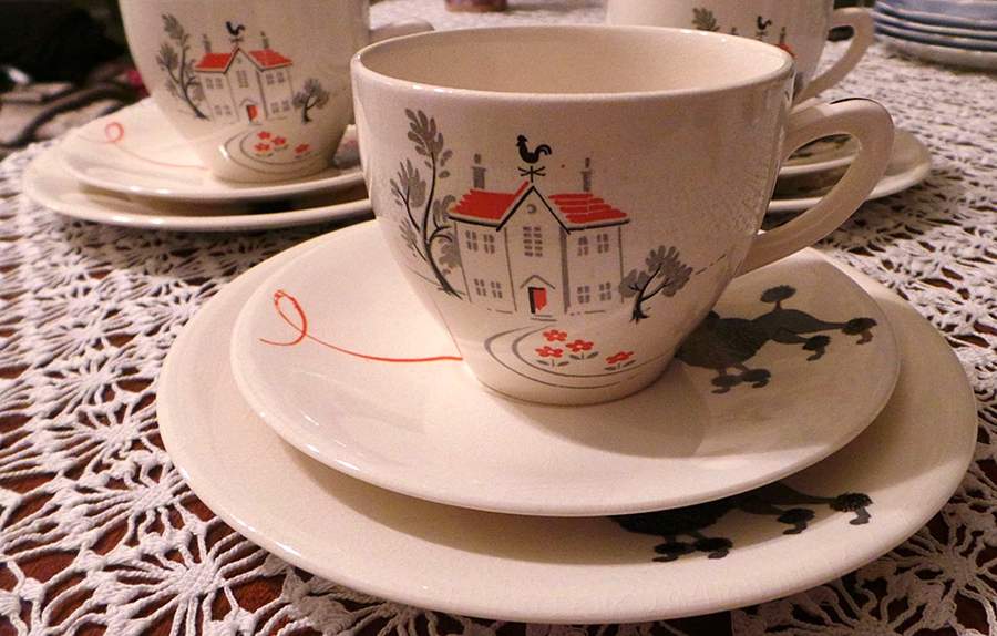 Bobo Flat Cup & Saucer Set by Wedgwood-1