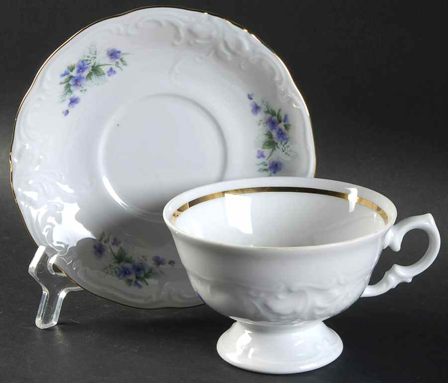 WAV71 Footed Cup & Saucer Set by Wawel-1