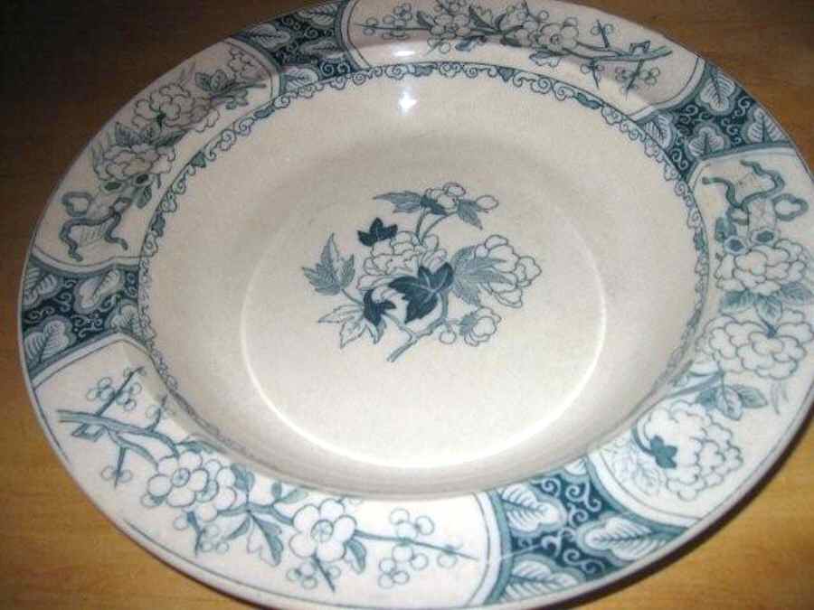 Burmah Blue Rim Soup Bowl by Wedgwood-1