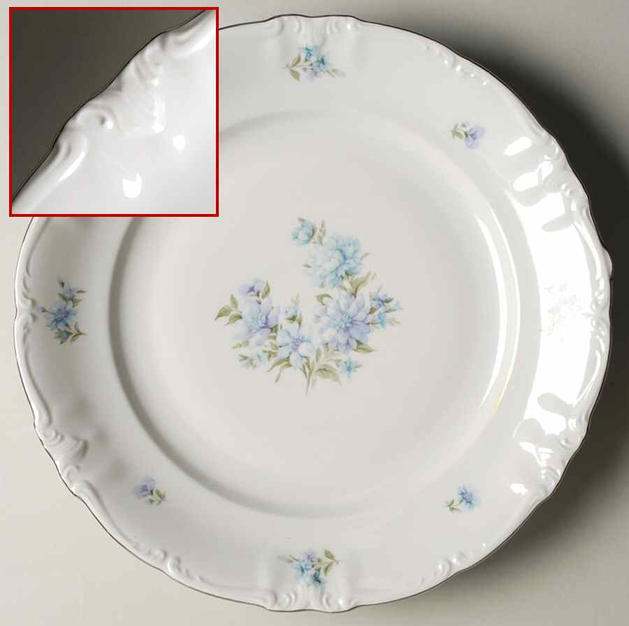 Tivoli (Scallop, Scroll Leaf Edge) 12" Chop Plate (Round Platter) by Winterling - Bavaria-1