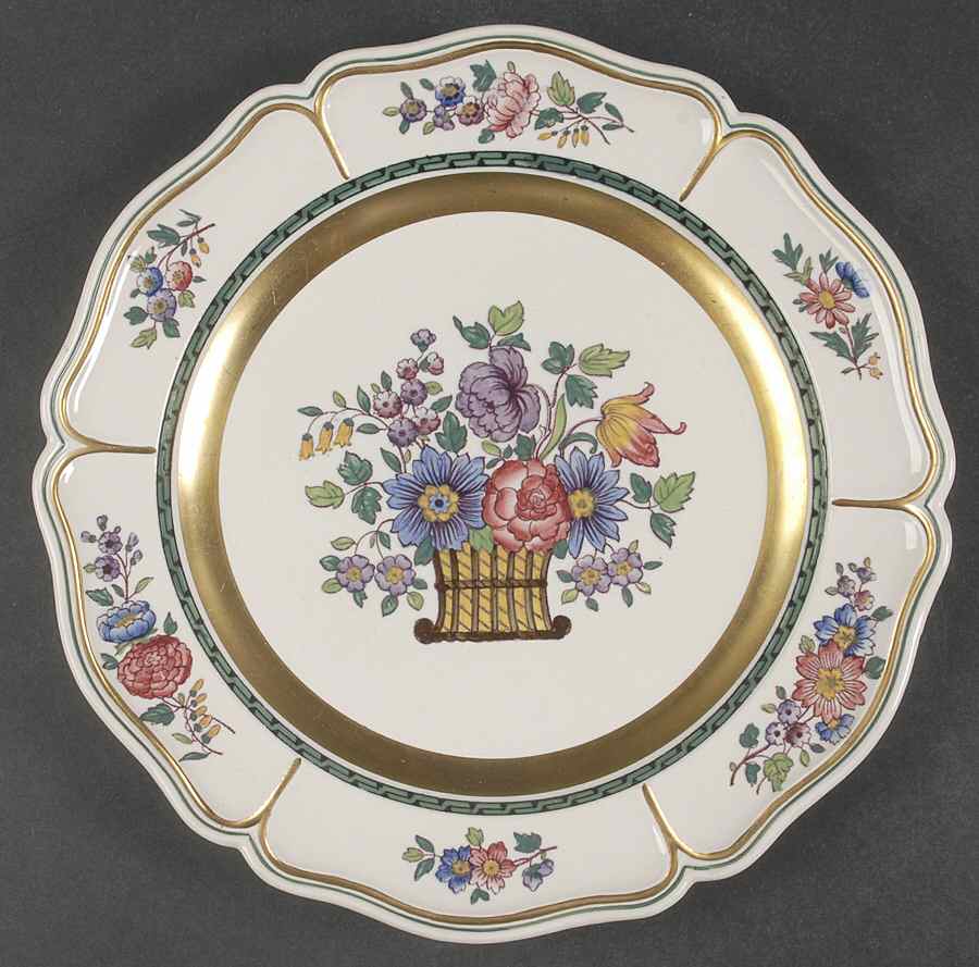 Floral (Gold Accents) Dinner Plate by Wedgwood-1