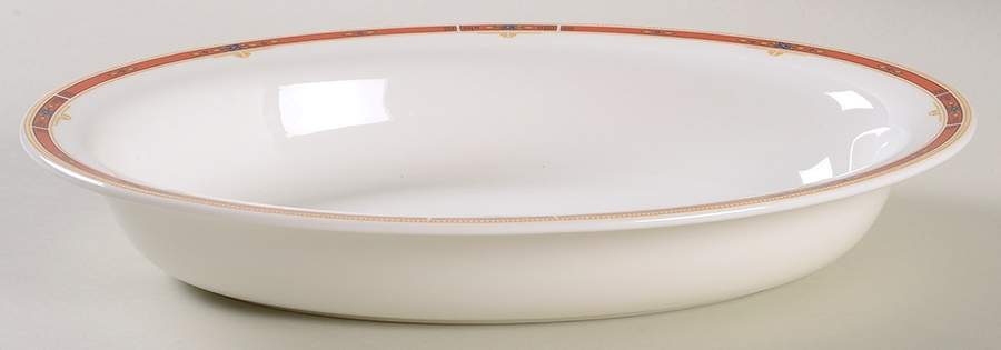 Colorado (Restaurant, Metallised) 10" Oval Vegetable Bowl by Wedgwood-1