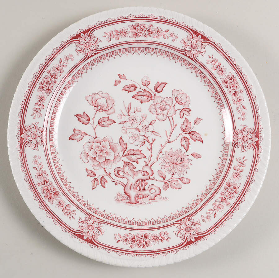 Dorset Pink Dinner Plate by Wood & Sons-1