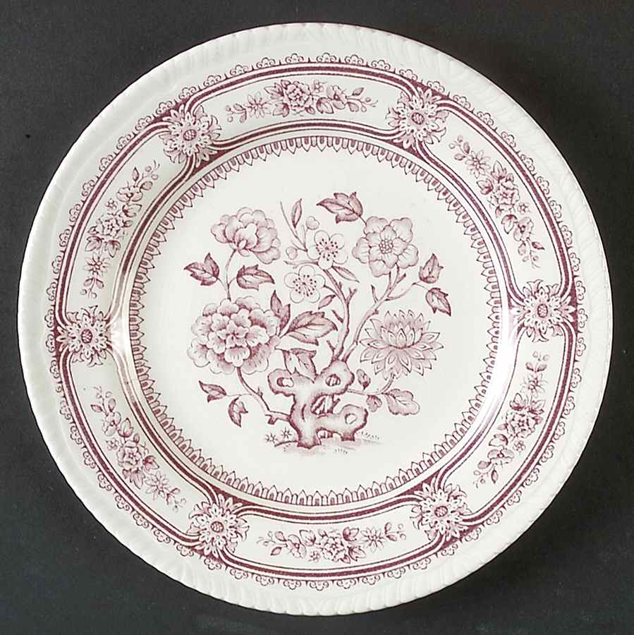 Dorset Pink Salad Plate by Wood & Sons-1