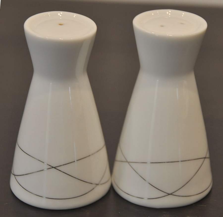 Platinum Twist Salt & Pepper Set by Wedgwood-1