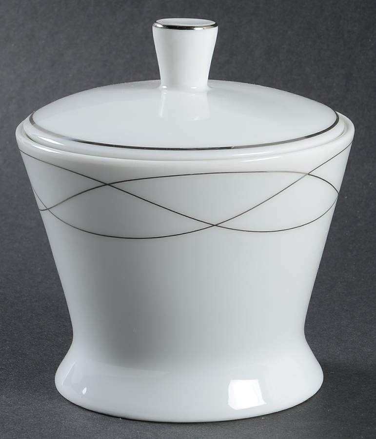 Platinum Twist Sugar Bowl & Lid by Wedgwood-1