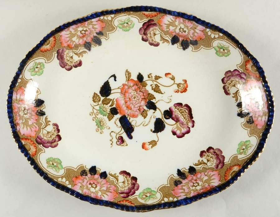 Cambridge Multicolor 18" Oval Serving Platter by Wood & Sons-1