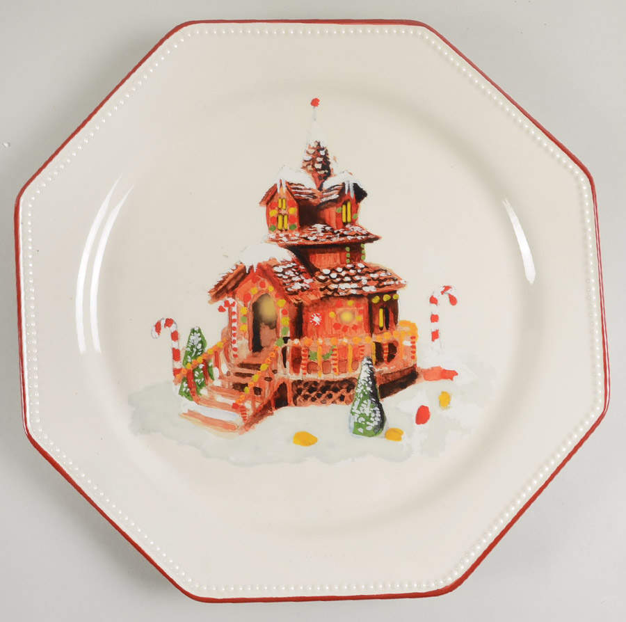 Gingerbread Chef 14" Octagonal Chop Plate by Williams-Sonoma-1