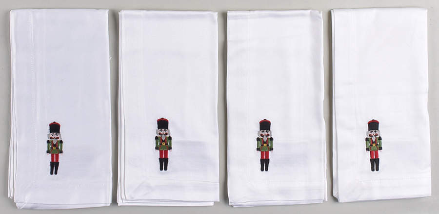 Nutcracker Embroidered Cloth Napkin - Set of 4 by Williams-Sonoma-1