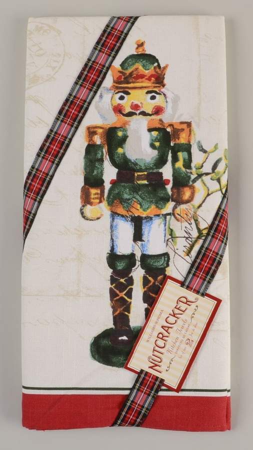 Nutcracker (Set of 2 Motif) Cloth Hand Towes by Williams-Sonoma-1