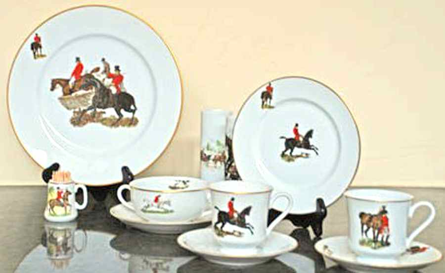 WDM15 Footed Cup & Saucer Set by Woodmere-1