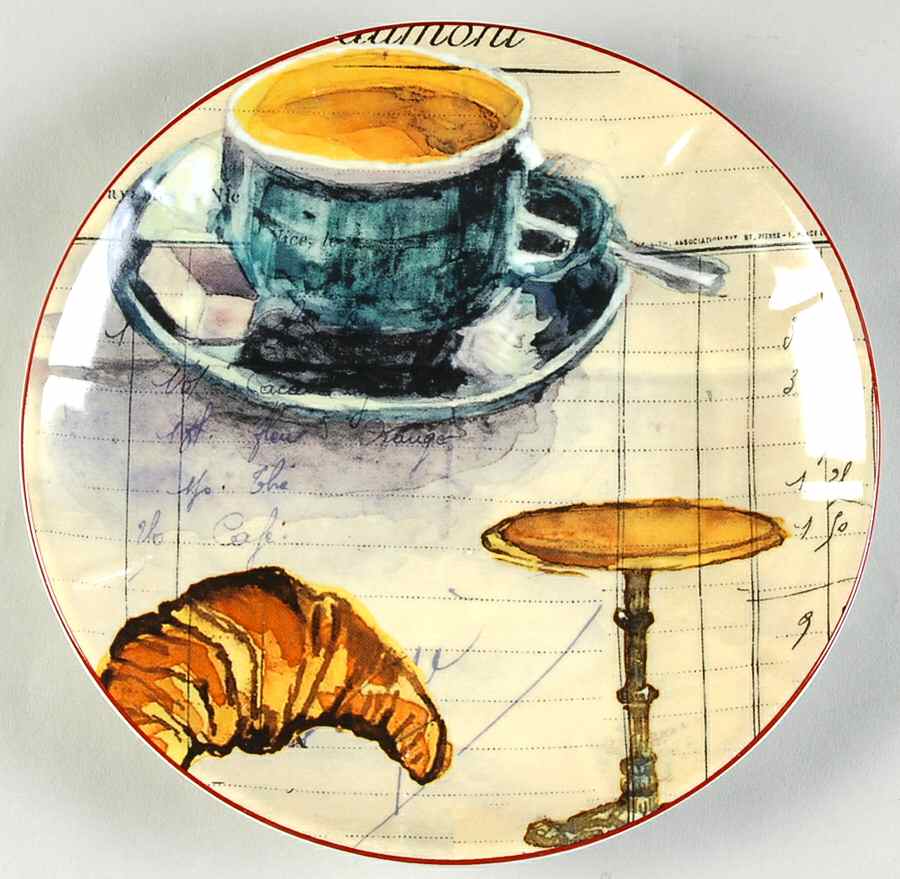 Paris Cafe Salad/Dessert Plate by Williams-Sonoma-1