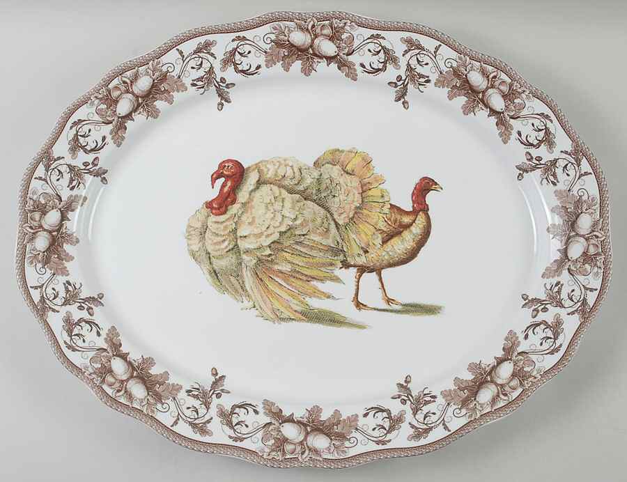 Turkey 20" Oval Serving Platter by Williams-Sonoma-1
