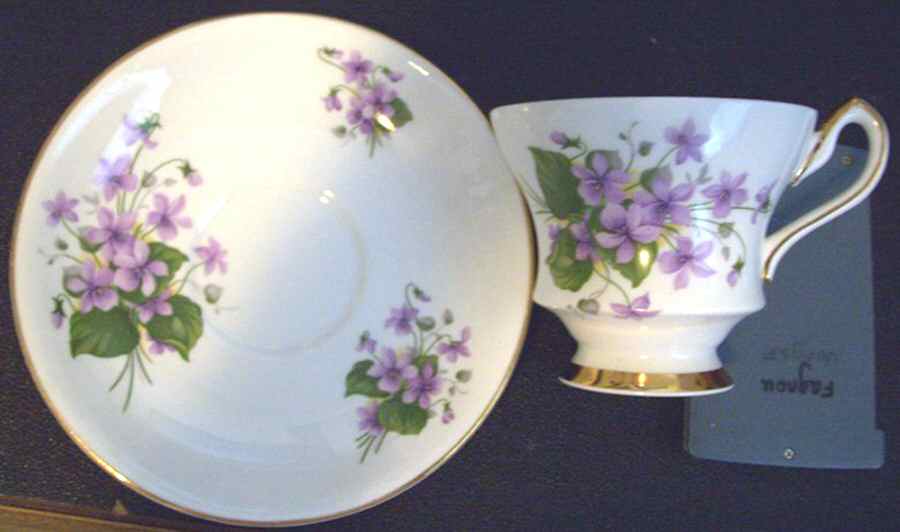 X1610-811 Footed Cup & Saucer Set by Windsor (England)-1