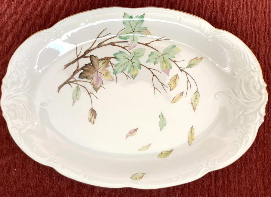 Autumn 13" Oval Serving Platter by Wawel-1
