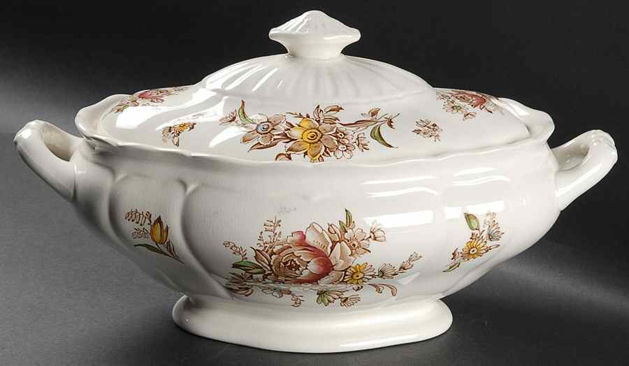 Bristol (Brown Multicolor) Tureen &  Lid by Wedgwood-1