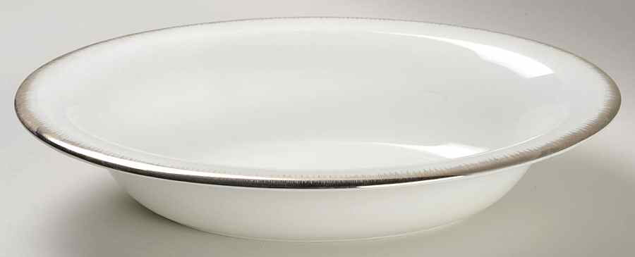 Silver Aster 9" Oval Vegetable Bowl by Wedgwood-1