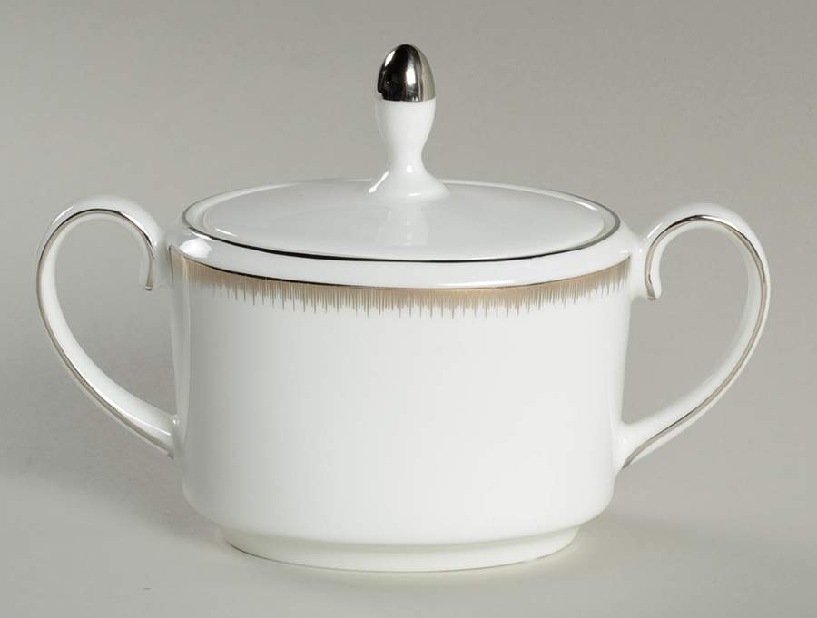 Silver Aster Sugar Bowl & Lid by Wedgwood-1