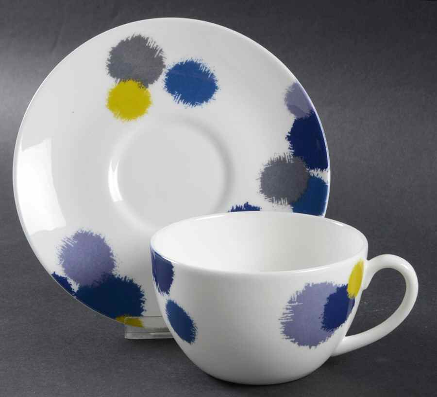 Ikat Flat Cup & Saucer Set by Wedgwood-1