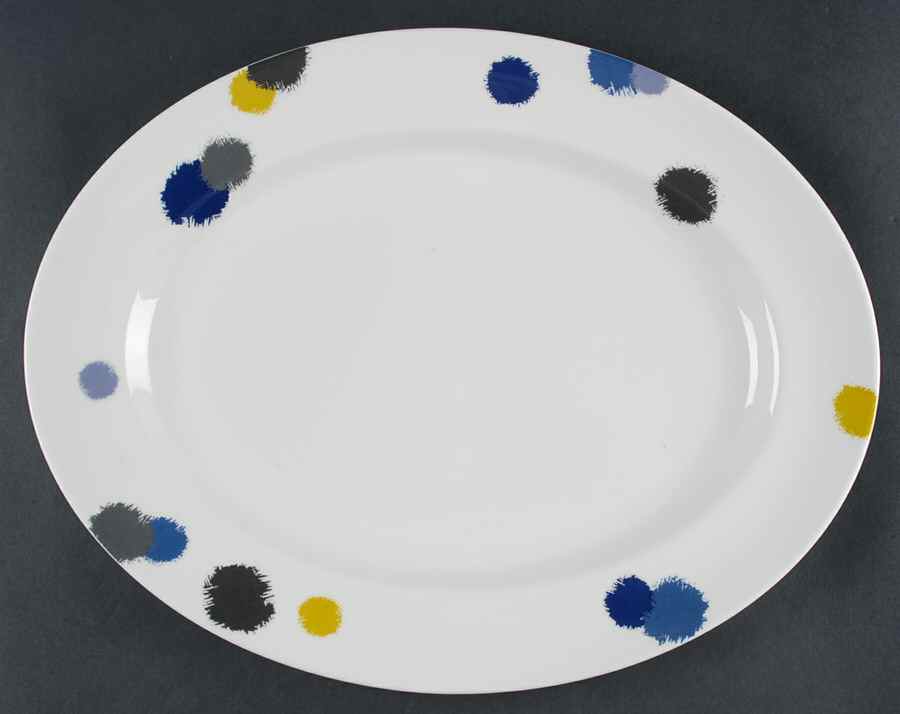 Ikat 15" Oval Serving Platter by Wedgwood-1