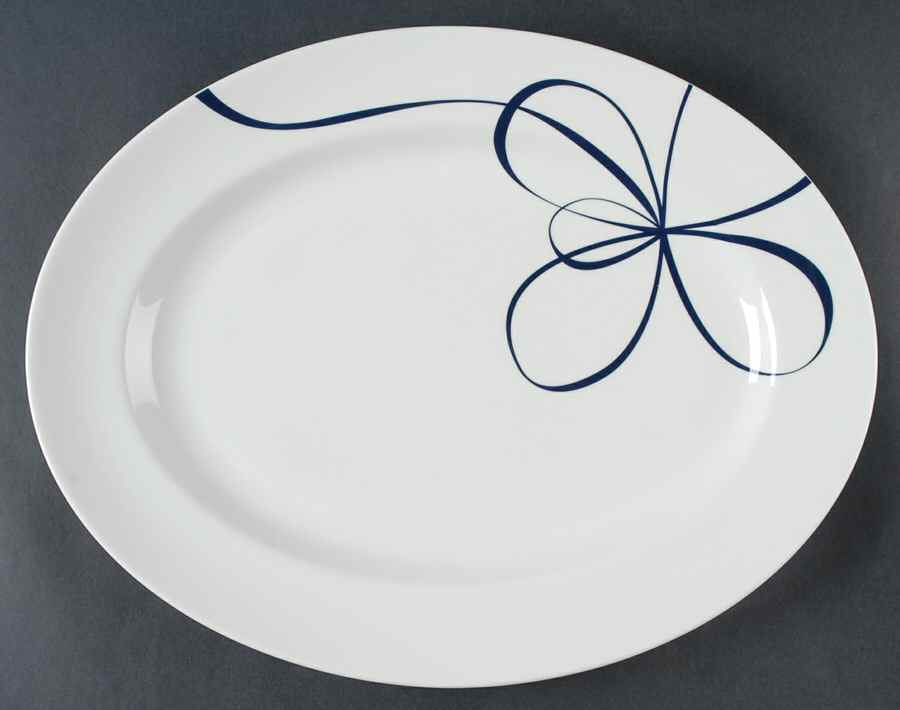 Glisse 15" Oval Serving Platter by Wedgwood-1